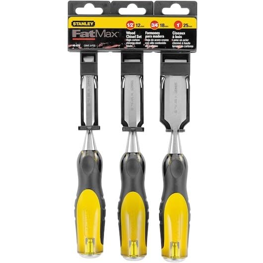 Stanley 16-970 FatMax Short Blade Chisel Set, 3-Piece Stanley