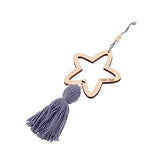 PartyKindom 2pcs Unfinished Wood Stars Baby Room Hanging Ornament Star Ornament Nursery Star Decor Ceiling Decor PartyKindom