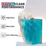 Epoxy Resin 2 Gallon Kit, Crystal Clear Epoxy Resin High Gloss, Easy Mix 1:1 Bubbles Free Art Resin for Coating and Casting, Countertop, Table Top, EPRESINART