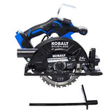 Kobalt XTR 24-Volt Max 7-1/4-in Brushless Cordless Circular Saw with Brake and Metal Shoe (Tool Only)123 COLRJADELY
