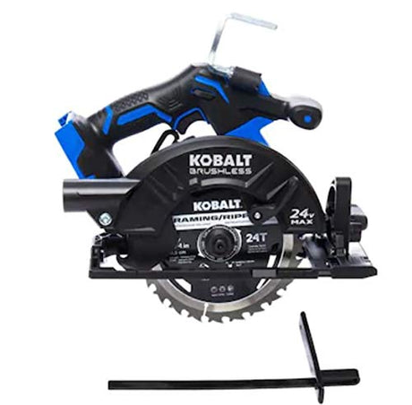 Kobalt XTR 24-Volt Max 7-1/4-in Brushless Cordless Circular Saw with Brake and Metal Shoe (Tool Only)123 COLRJADELY
