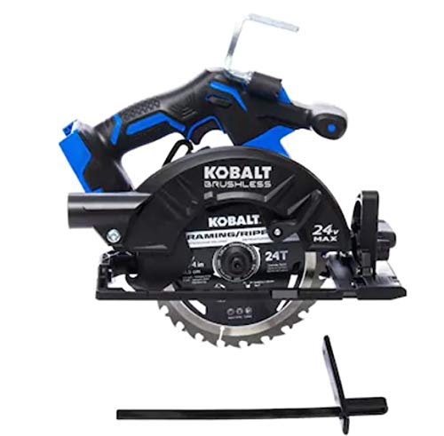 Kobalt XTR 24-Volt Max 7-1/4-in Brushless Cordless Circular Saw with Brake and Metal Shoe (Tool Only)123 - WoodArtSupply