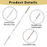 cobee 12Pcs Fine Paint Brushes, Detail Paint Brushes Micro Artist Paintbrush Set Acrylic Paint Brushes for Kids Students Artists Detail Painting Oil cobee