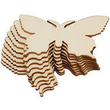 HOZEON 80 PCS Wood Butterfly Crafts, Wooden Butterfly, Wooden Butterfly for Crafts Butterfly Wood Cutouts for Painting, DIY Project, Decorations HOZEON