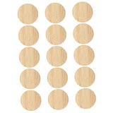 Operitacx 30 Pcs Round Bamboo Unfinished Round Chips Unfinished Wooden Cutouts Wood Slice Ornaments Unfinished Wooden Slices Blank Cds Kids Painting Operitacx