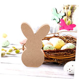BESPORTBLE Easter Bunny Easter Wood Embellishments Easter Unfinished Wood Cutout Unfinished Wood Rabbit Cutouts Arts and Crafts for Kids Room BESPORTBLE