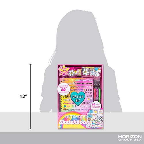 Just My Style My Mer-Mazing Sketchbook by Horizon Group USA, Oil Pastel Just My Style