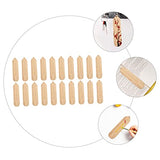 TEHAUX 20pcs Wooden Blank Bookmark Unfinished Wooden Slices Unfinished Hanging Tags Unfinished Wooden Crafts Wood Art Bookmarks Wooden Craft TEHAUX