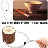 2 Pieces Double Ended Bowl Caliper Wood Turners Calipers Woodturning Calipers for Measuring Thickness Diameter, 6 to 7.9 inches Lothee