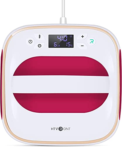 HTVRONT Heat Press Machine for T Shirts, 10"X10" Portable T Shirt Press Machine, Fast Heat-up Iron Press Heat Transfer Machine for Hat, Vinyl, HTVRONT