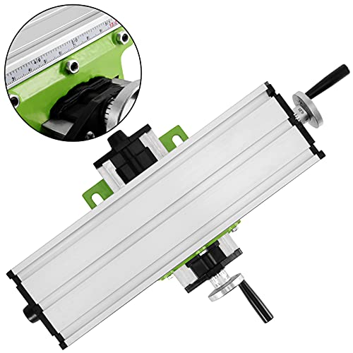 MUKLEI 12.2 Inches Milling Machine Worktable, Multifunction Mill Working Table, X-Y Axis Milling Machine for Mini Drill and Drill Bracket MUKLEI