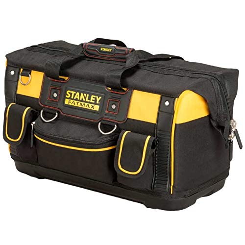STANLEY FATMAX Open Mouth Rigid Tool Bag with Storage Compartment, Multi-Pockets Storage Organiser, 20 Inch, FMST1-71180