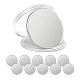 SINBRLAI 10 Pcs Blank Challenge Coin, Engraving Blanks Coins, Zinc Alloy Silver Plated 40mm Diameter with Acrylic Protection Box for DIY Crafts SINBRLAI