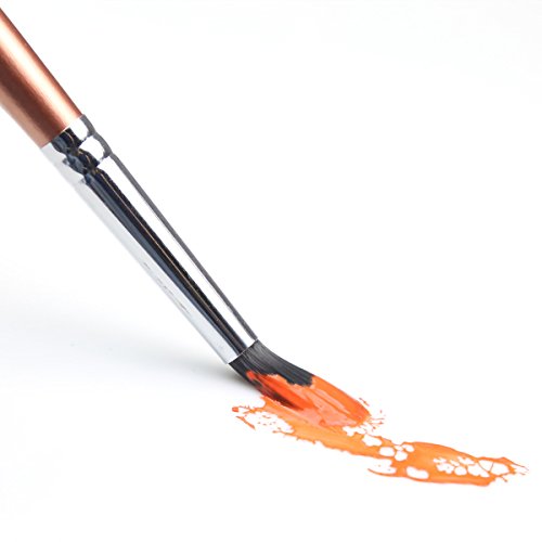 Transon 8pcs Round Watercolor Paint Brush Set Goat Hair for Watercolors,Acrylics,Inks,Gouache,Oil and Tempera TRANSON