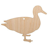 Duck Standing Solid Unfinished Craft Wood Holiday Christmas Tree DIY Pre-Drilled Ornament Sniggle Sloth