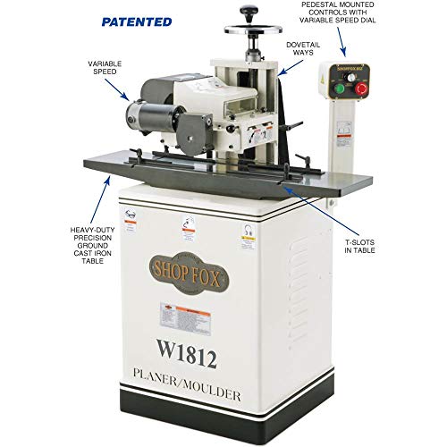 Shop Fox W1812 Planer Moulder with Stand Shop Fox