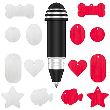 Engraving Tip/Etching Tool/Engraving Tool, with 2 Color & 7 Lovely Blank Tags, Compatible with Cricut Maker, Explore, Explore Air, Explore Air 2 and dbwohle