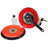 6 Inches Air Random Orbital Sander, Pneumatic Palm Sanders For Wood Polisher Metal,And Auto Body Work, Dual-action Sander Asabocai