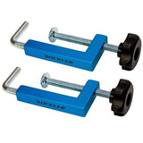Universal Fence Clamps for Woodworking (Set of 2) – Great Fence Clamp for False Fence, Half-Fence, Stop Block, & More – Compact, Lightweight Aluminum ROCKLER