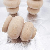 Btibpse Wood Furniture Legs 4 Inch Sofa Couch Chair Ottoman Loveseat Cabinet Legs Replacement Feet Unfinished Bun Foot Pack of 4 Btibpse