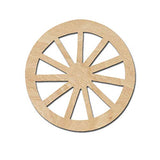 Wagon Wheel Wood Cutouts for crafts, Laser Cut Wood Shapes 5mm thick Baltic Birch Wood, Multiple Sizes Available Elliefont Styles