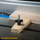 POWERTEC 5/16"-18 4 Point Knobs 10PK, Clamping Knobs with Steel Insert for T Track Bolts, Thumb Screw Threaded Knobs for T Track Accessories, Feather POWERTEC