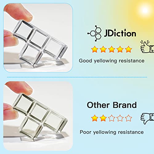 JDiction 400g UV Resin, New Formula Crystal Clear UV Resin Solar Cure Sunlight Activated Hard UV Resin Kit for Jewelry Making, Casting and Coating JDiction