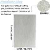 Tonmp 10 Pack 6" x 9" Superfine General Purpose Scuff Pads for Scuffing, Scouring, Sanding, Paint - Surface Preparation Automotive Car Auto Body Tonmp