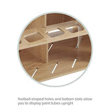 Mezzo Artist Brush and Paint Tube Organizer Rack Set 3 Pieces - Wood Grain Laminate Multi-Layer Storage Display Stand for Paintbrushes, Oil & Acrylic HG Art Concepts