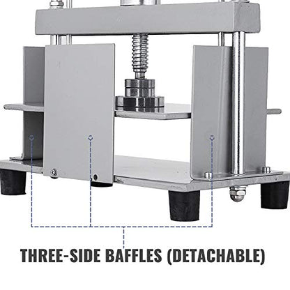 VEVOR Book Press Machine 12X8.6 inch for A4 Sized Papers, Flatting Machine 10cm Thickness Steel Frame Manual Bookbinding Press Machine Papermaking - WoodArtSupply