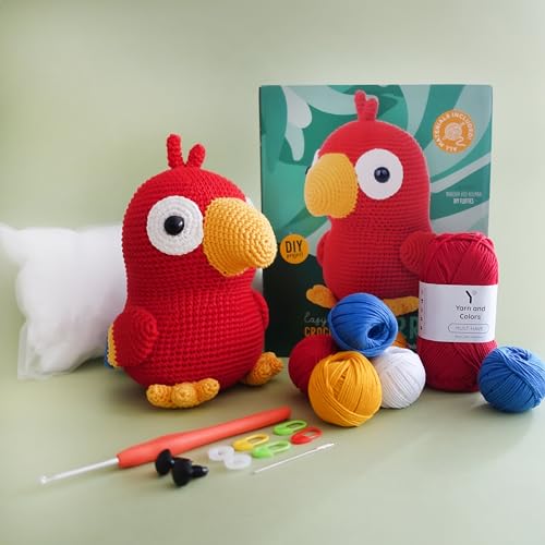 Easy Breezy Crochet Kit Parrot - WoodArtSupply