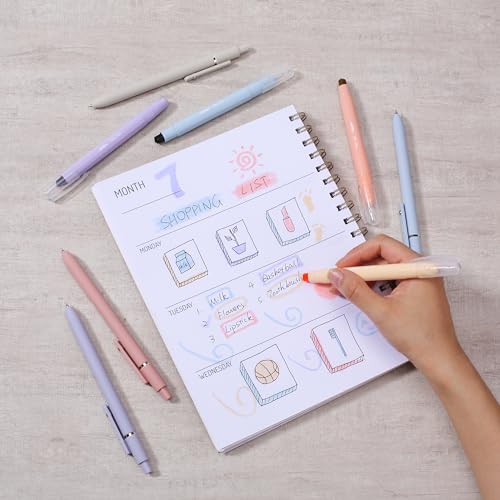 Mr. Pen- Bible Highlighters and Pens No Bleed, 8 Pack, Pastel, Gel Highlighters, Bible Pens No Bleed Through, Bible Highlighters No Bleed, Bible Mr. Pen