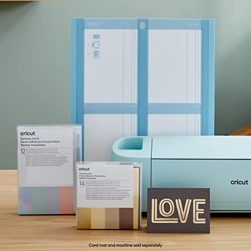 Cricut Cutaway Cards R10, Intricately Design Birthday Cards, Thank You Cards, Custom Greeting Cards, Holographic Backer, Compatible with Cricut Cricut