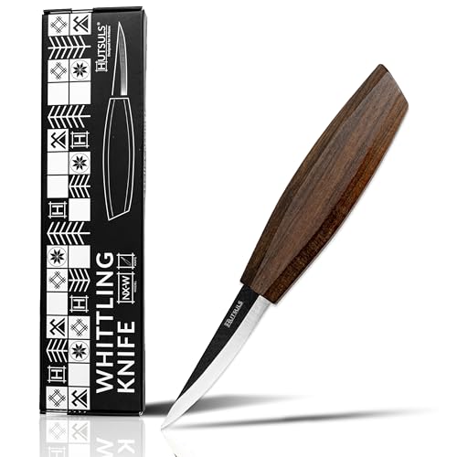 Hutsuls NX-W Wood Carving Knife Woodworking - Elite Woodworking Knife for Whittling Experience, Robust Roughing Knife for Wood Carving Quality, - WoodArtSupply