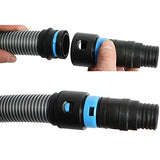 Cen-Tec Systems 95292 Home and Shop Vacuum Expanded Multi-Brand Power Tool Dust Collection Adapter Set and Full Attachment Kit, 30 Ft. Hose, Black Cen-Tec Systems