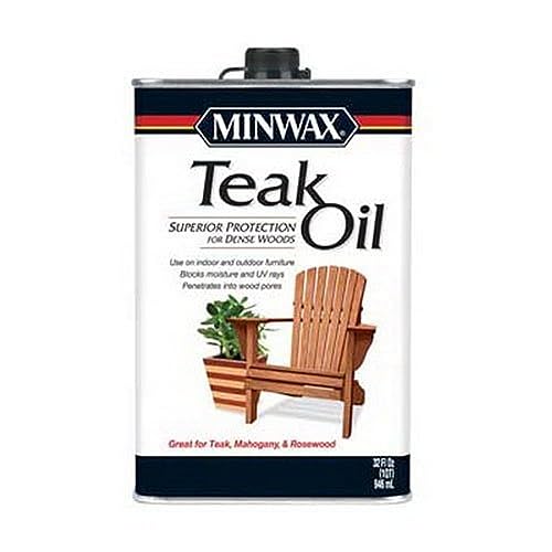 Minwax Available 671004444 Teak Oil, Quart, Clear, 32 Fl Oz - WoodArtSupply