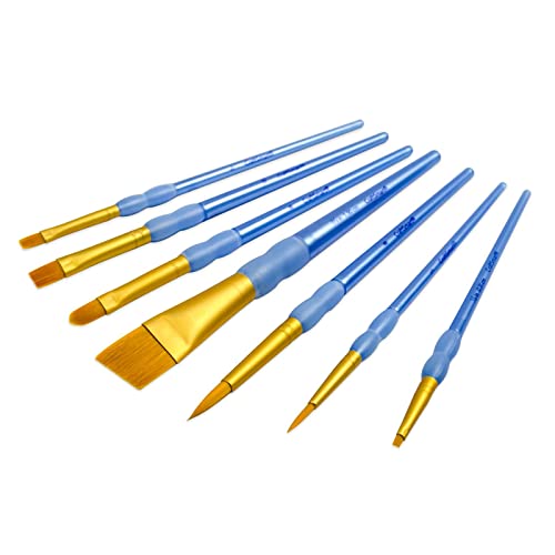 Golden Taklon Angular Brush Super Value Pack By Craft Smart - WoodArtSupply