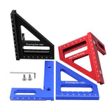 3D Multi-Angle Measuring Ruler,45/90 Degree Aluminum Alloy Woodworking Square Protractor,Ideal for Engineer Carpenter Crafting, Drawing,Miter Zalaxt