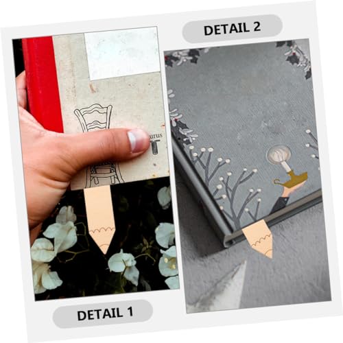 FUNOMOCYA 20pcs Wooden Bookmark Crafts Tags Bookmarks Unfinished Bookmark Unfinished Wood Bookmark Wood Bookmark Blank Wooden Blank Bookmark FUNOMOCYA