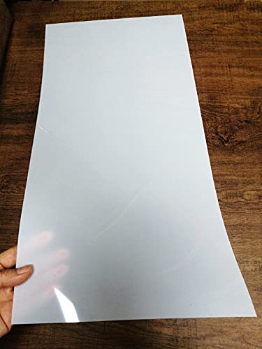 BANLTRE Mylar Sheet 12 x 24 inch 7.5 mil 8 Sheets Milky Translucent PET Blank Stencil Making Sheet for Cricut, Silhouette, Cut Tool Template Material - WoodArtSupply