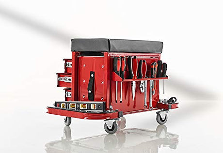 Sharper Image Rolling Toolbox Stool by Sharper Image Sharper Image