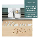 CRAFTIFF Balsa Wood Sheets Unfinished Thin Wood Pieces for Crafts 1/16 Thick 12"x4" - Pack of 6 (12"x4", Pack of 6) Craftiff