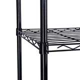 HOMEFORT 6-Tier Wire Shelving, 6 Shelves Unit Metal Storage Rack, Durable Organizer, Perfect for Pantry Closet Kitchen Laundry Organization (Black) HOMEFORT