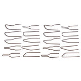 Burning Wire Tip, 20 Pieces Pyrography Wire Tips Replacement Metal Alloy Carving Heating Pen Nibs High Impedance Wood Burning No Bend Heating 30-50W Tiiyee