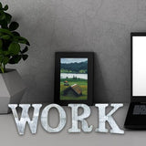 WOODOUNAI 4 Inch Wood Letters Unfinished Rustic Wood Letters for Wall Decor Decorative Standing Letters Slices Sign Board Decoration for Craft Home woodounai