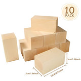 ABuff 10 Pack Basswood Carving Blocks 4 X 2 X 2 Inch Wood Blocks for Carving, Basswood for Wood Carving Wood, Unfinished Wood Blocks for Beginner ABuff