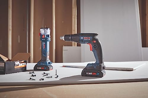 BOSCH GXL18V-291B25 18V 2-Tool Combo Kit with Brushless Screwgun, Brushless Cut-Out Tool and (2) CORE18V® 4 Ah Advanced Power Batteries