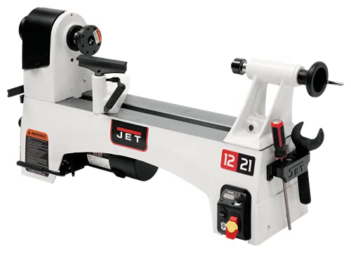 JET 12" x 21" Woodworking Lathe, Variable Speed, 1Ph 115V (JWL-1221VS) - WoodArtSupply