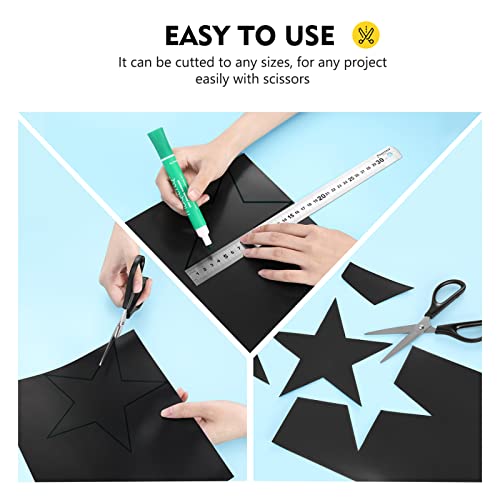 Magicfly Magnet Adhesive Sheets 8 x 10 Inch, 15 Pack Flexible Magnetic Sheets for Photos, Crafts and Die Storage, Easy Peel & Stick Magicfly