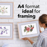 Castle Arts Flowers Colouring Book | 36 Mindfulness-Inspiring Blooms Curated by in-House Artists with Colour Reference Guide | No Show-Thru Artist Castle Art Supplies